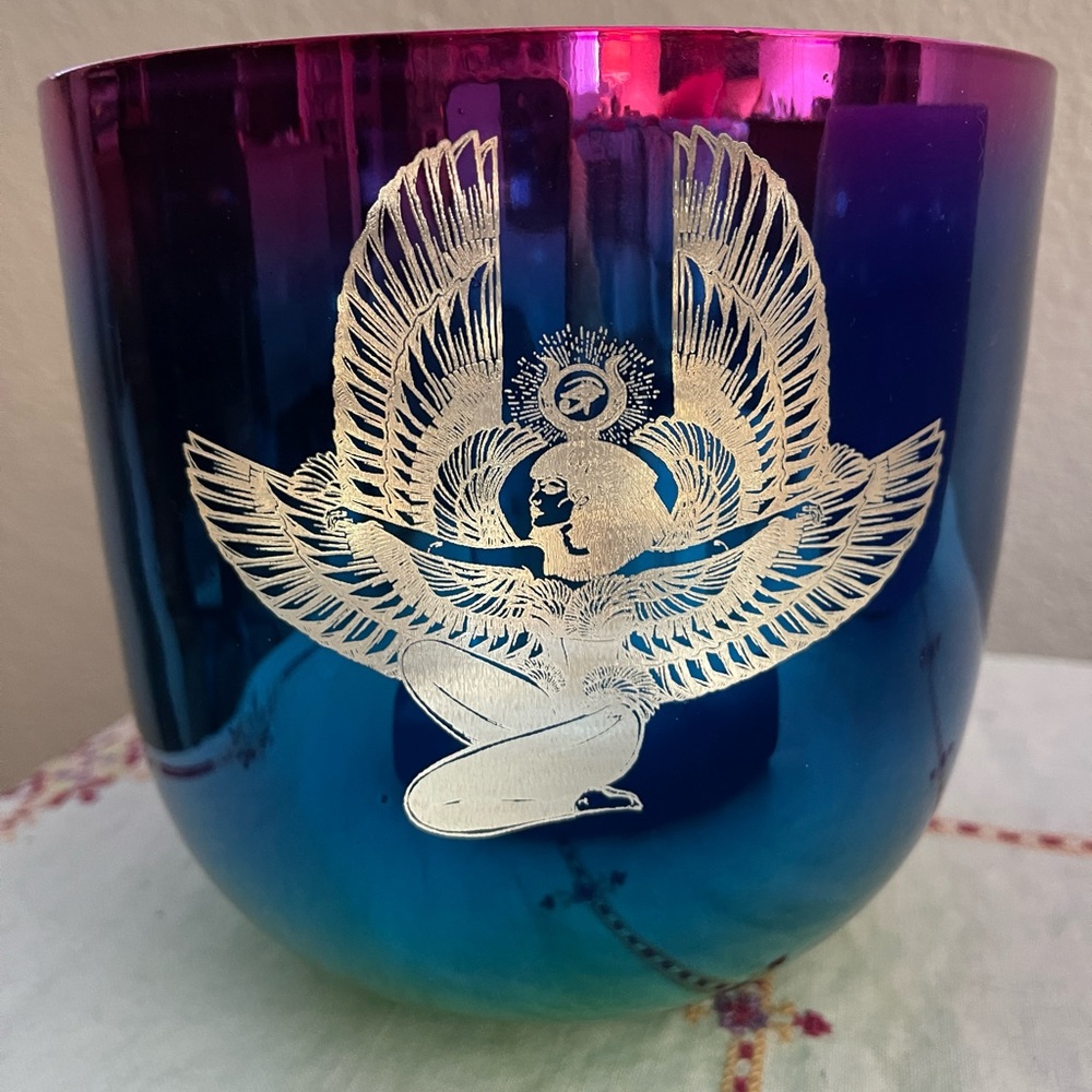 3rd Octave throat chakra Alchemy Singing Bowl with Suede Mallet